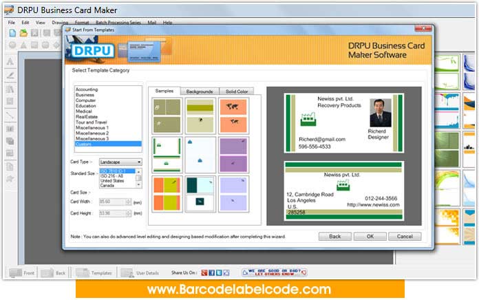 Business Card Designs Software 8.3.0.1 full