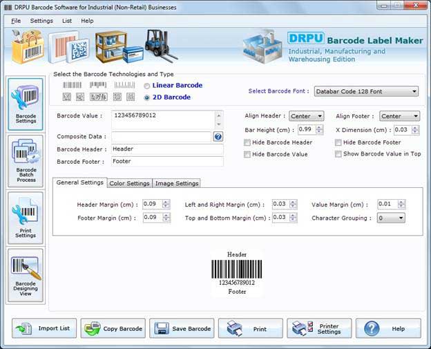 Industrial barcode labels